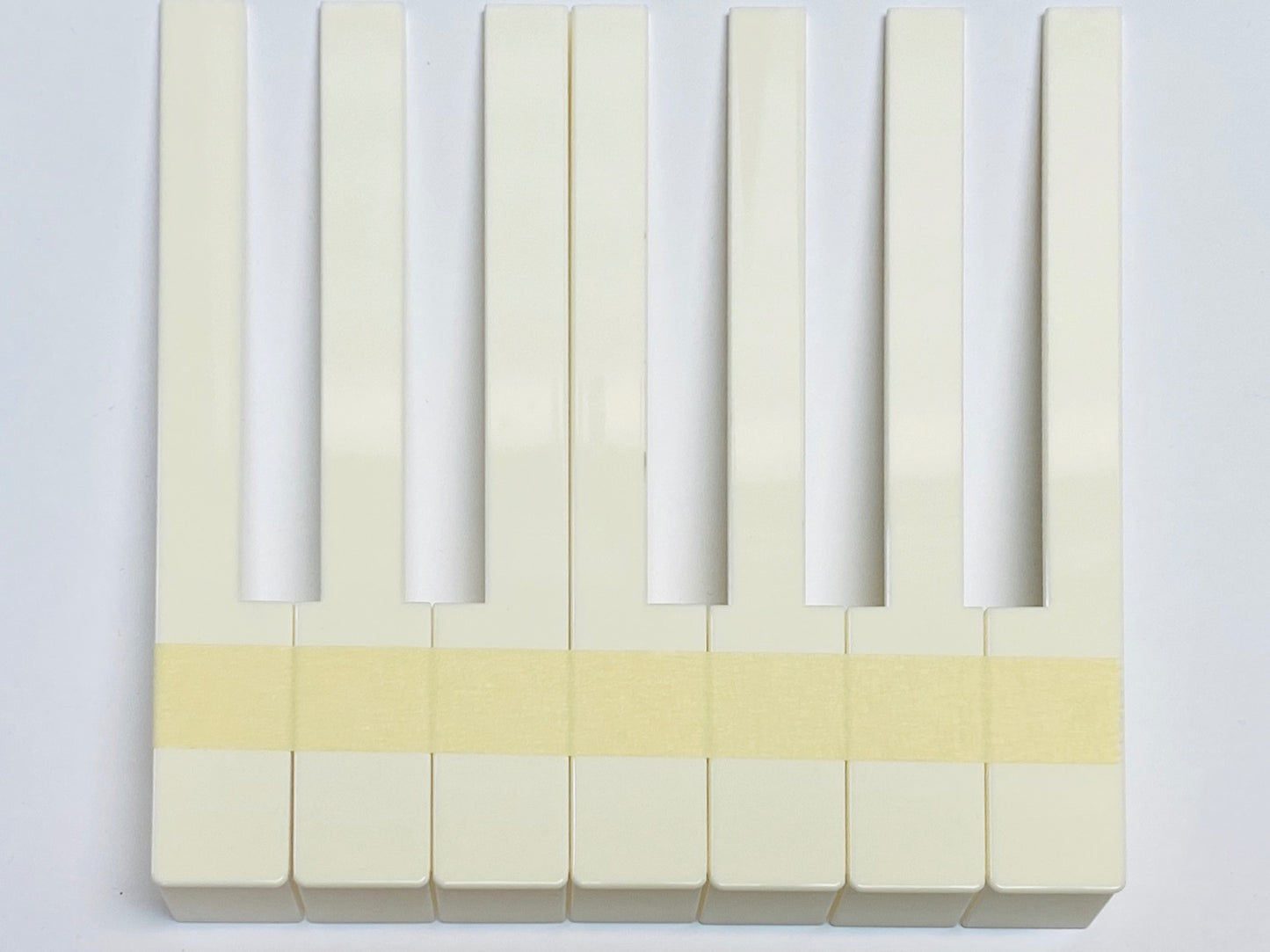 Touches de clavier allemandes, tête de 52 mm, crème (avec ou sans façade)