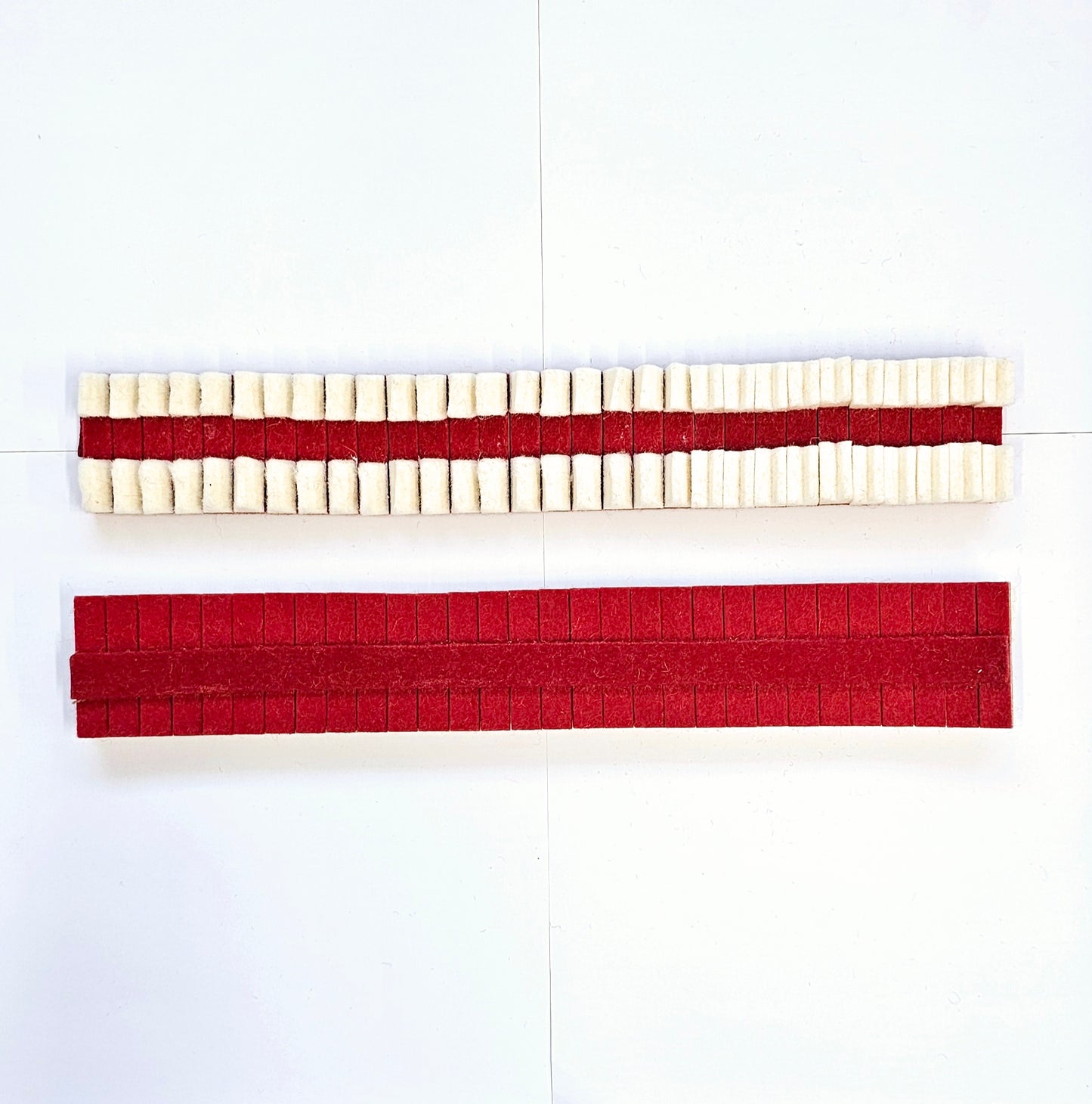 Upright bass damper felt wedges