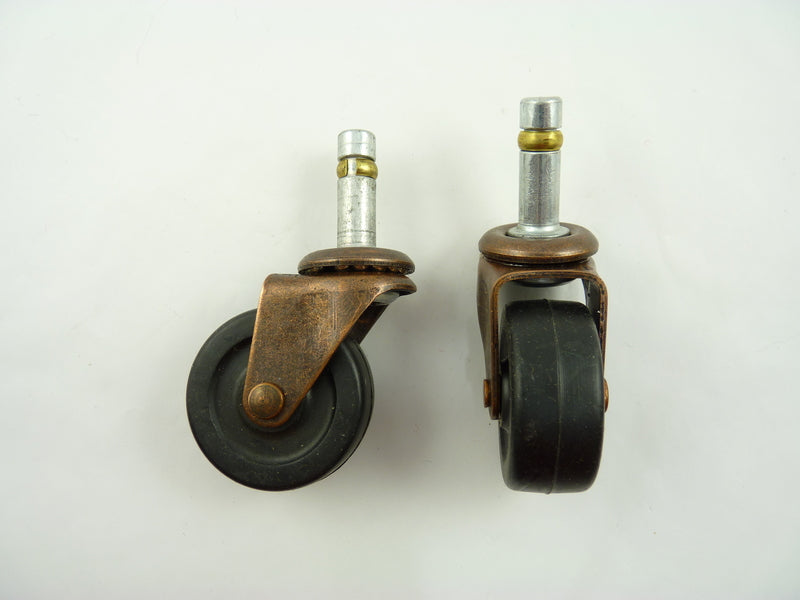 Caster with single rubberex (sold per unit)