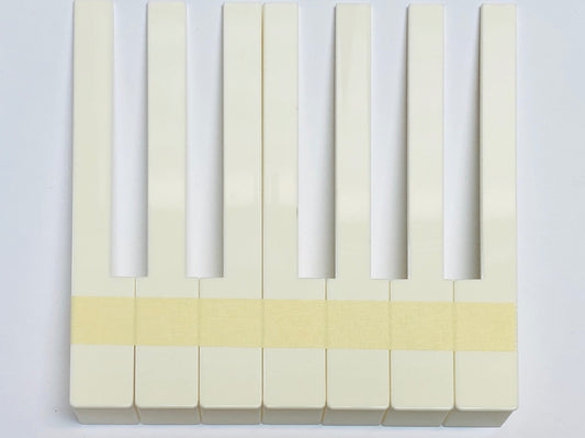 Touches de clavier allemandes, tête de 52 mm, crème (avec ou sans façade)