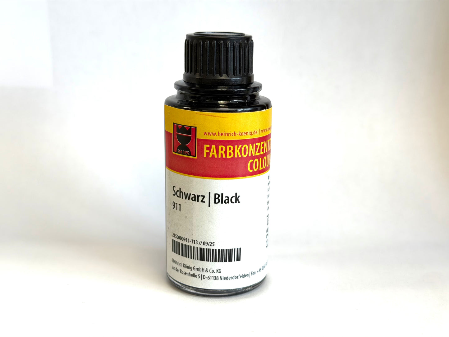 Black Concentrate Dye 911, 28 ml