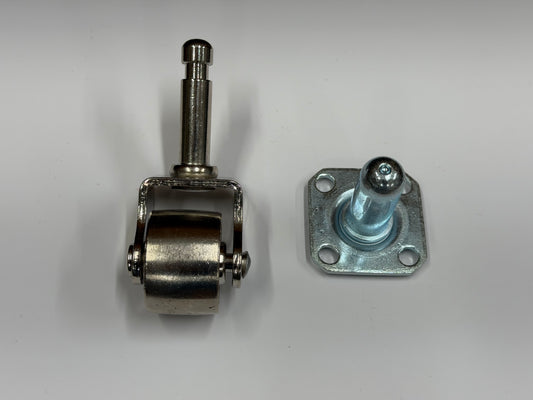 Faultless Grand Casters, 1-3/8" Nickel Plated Wheel