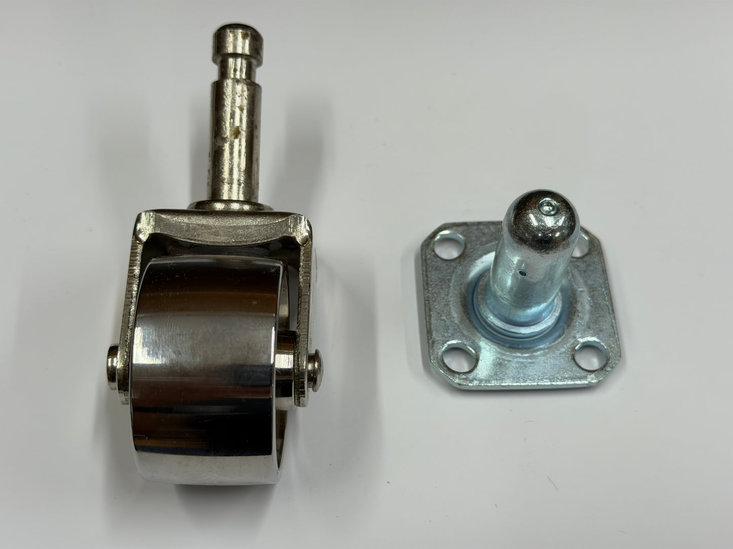 Roulettes de piano à queue Faultless, 1-3/4" en nickel (ensemble de 3)