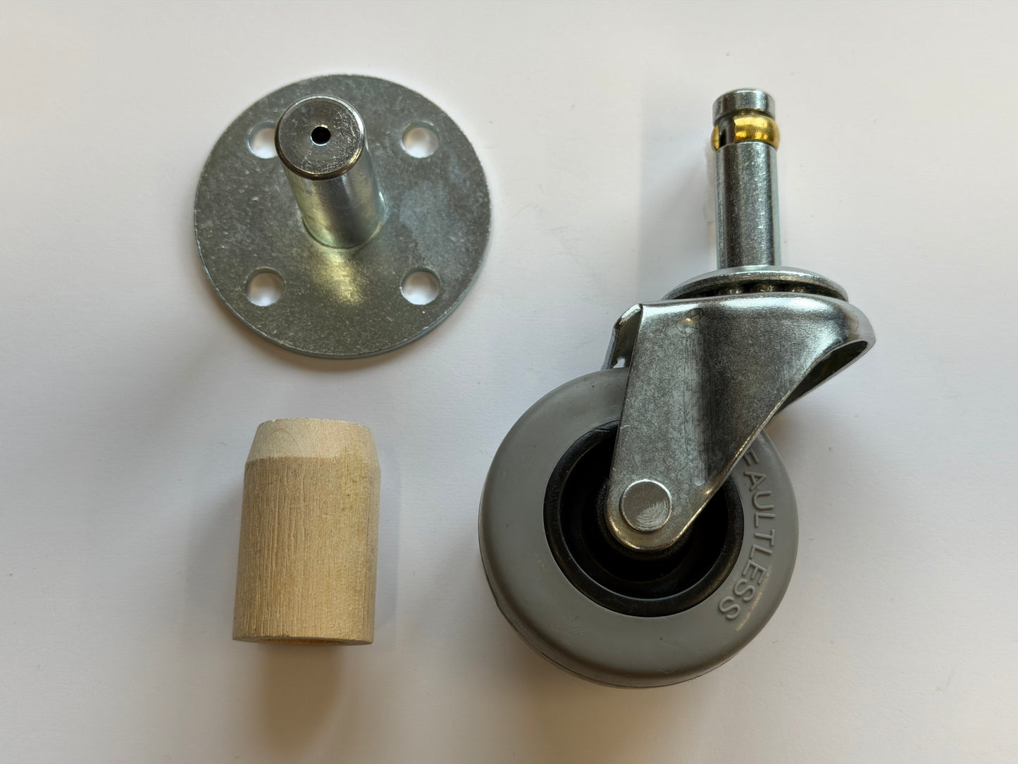 Faultless Single-Wheel Rubber Caster (Per Unit)