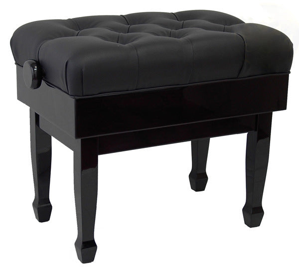 Adjustable FANTASIA piano bench with genuine leather top