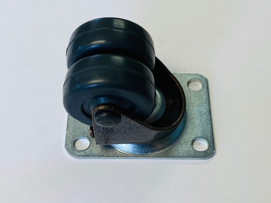 Twin rubberex caster on plate (sold per unit)
