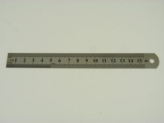 Steel ruler 150 mm (6'')