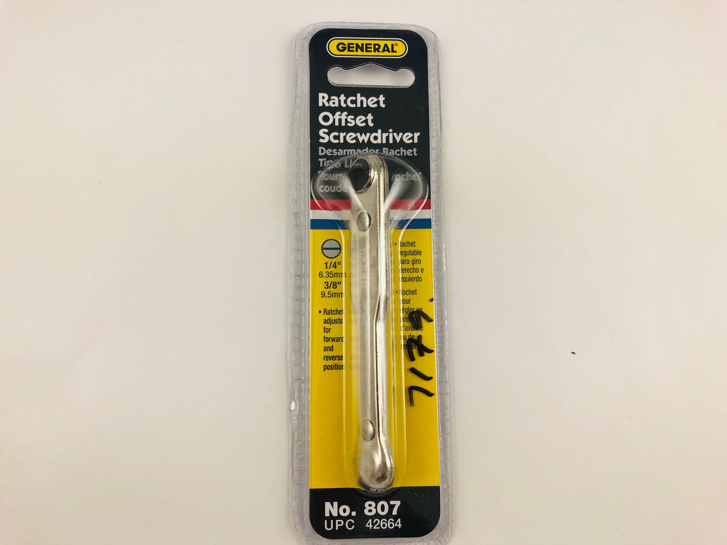 Ratchet offset screwdriver
